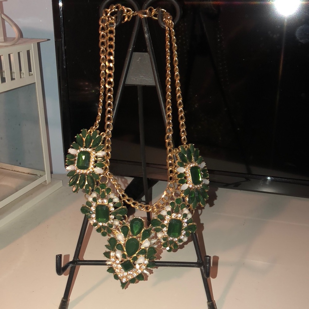 Emerald Statement Necklace